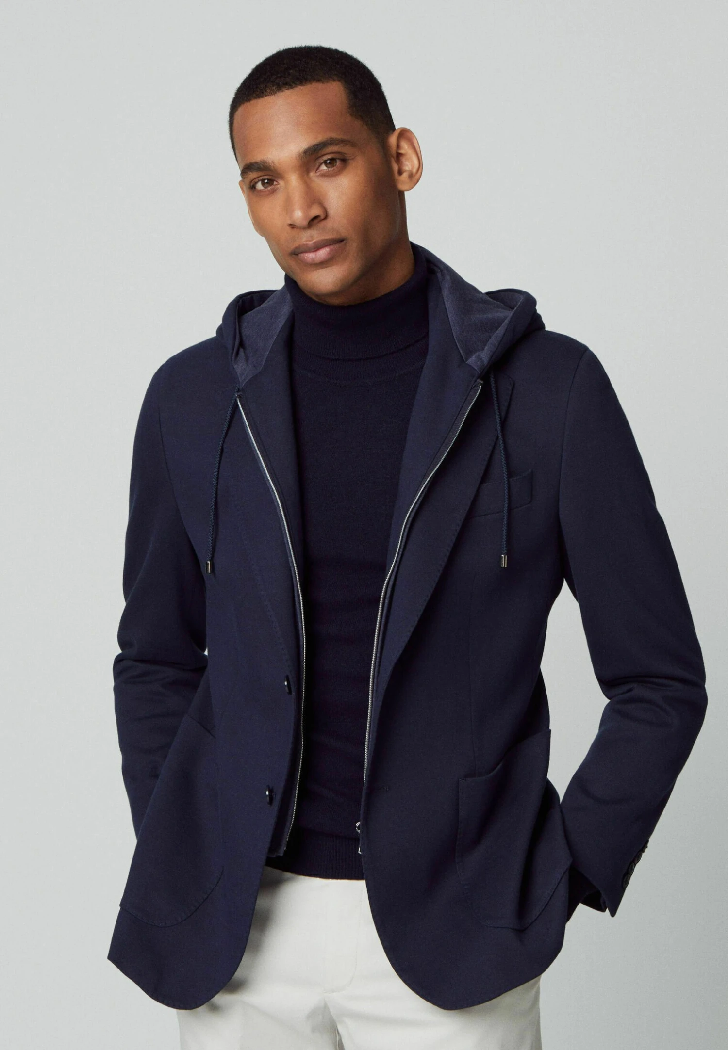Hackett London Sports W Hooded Bib - Blazer - Navy Blue 7 Hackett London Sports W Hooded Bib - Blazer - Navy Blue - Afbeelding 7