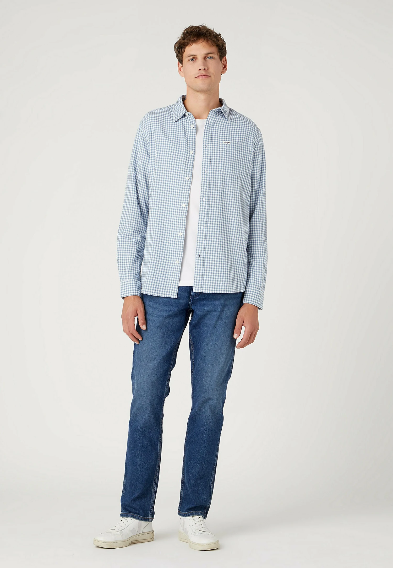 Wrangler 1 Pocket - Overhemd - Captains Blue 2 Wrangler 1 Pocket - Overhemd - Captains Blue - Afbeelding 2