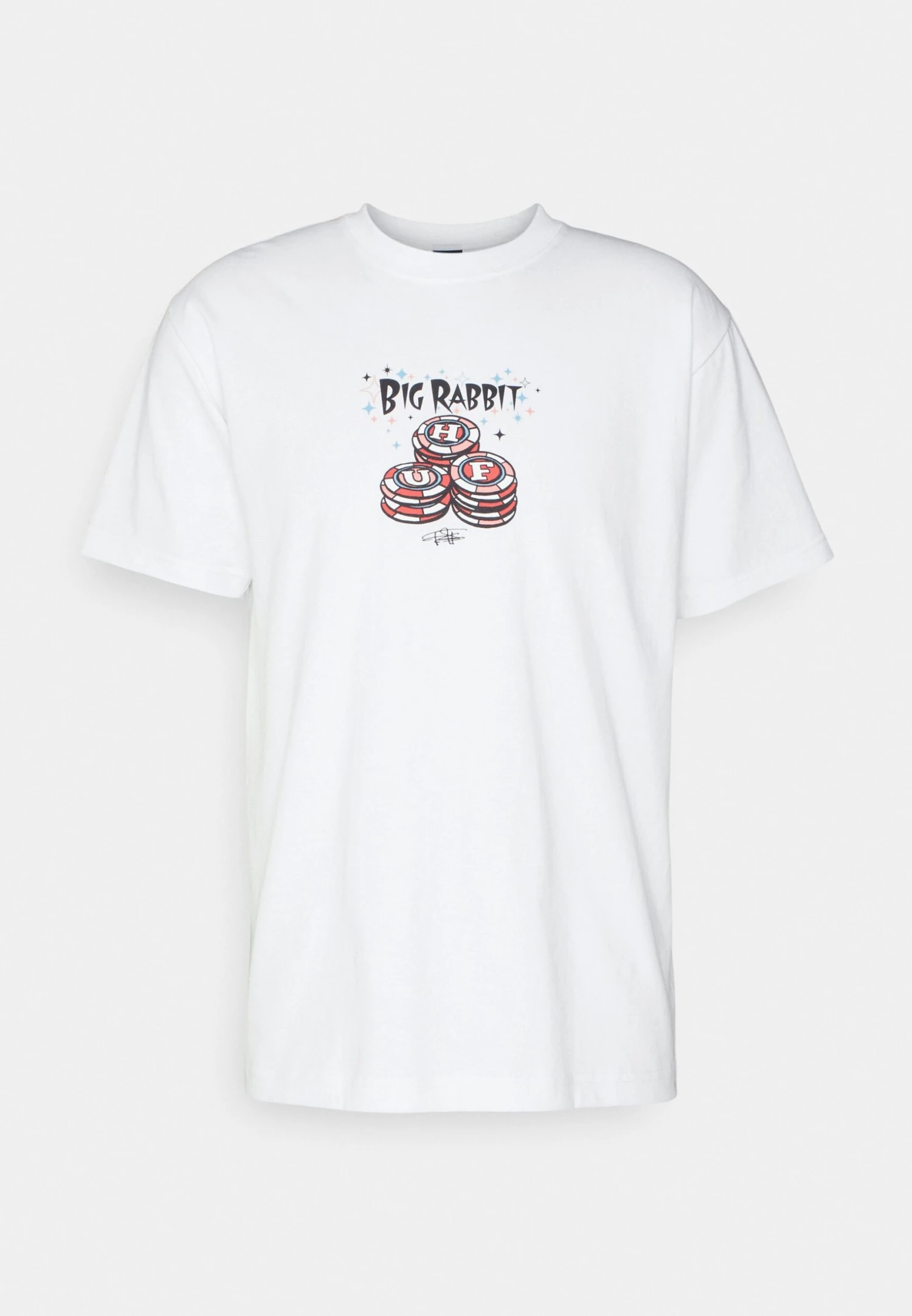 HUF Chips Tee - T-Shirt Print - White 4 HUF Chips Tee - T-Shirt Print - White - Afbeelding 4