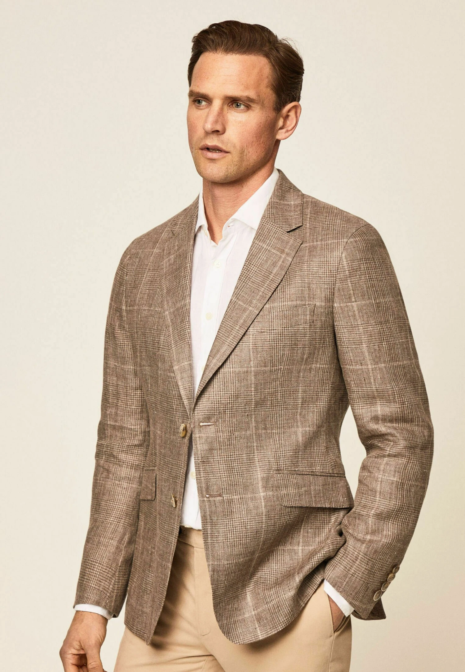 Hackett London Pow - Blazer - Taupe 1 Hackett London Pow - Blazer - Taupe