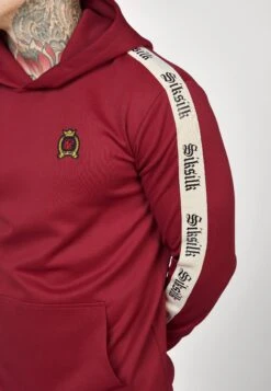 SikSilk Hoodie With Gothic Side Tape - Longsleeve - Burgundy 11 SikSilk Hoodie With Gothic Side Tape - Longsleeve - Burgundy -Herenkledingwinkel 63c25bf3aec84c3f905acf76ee576de2