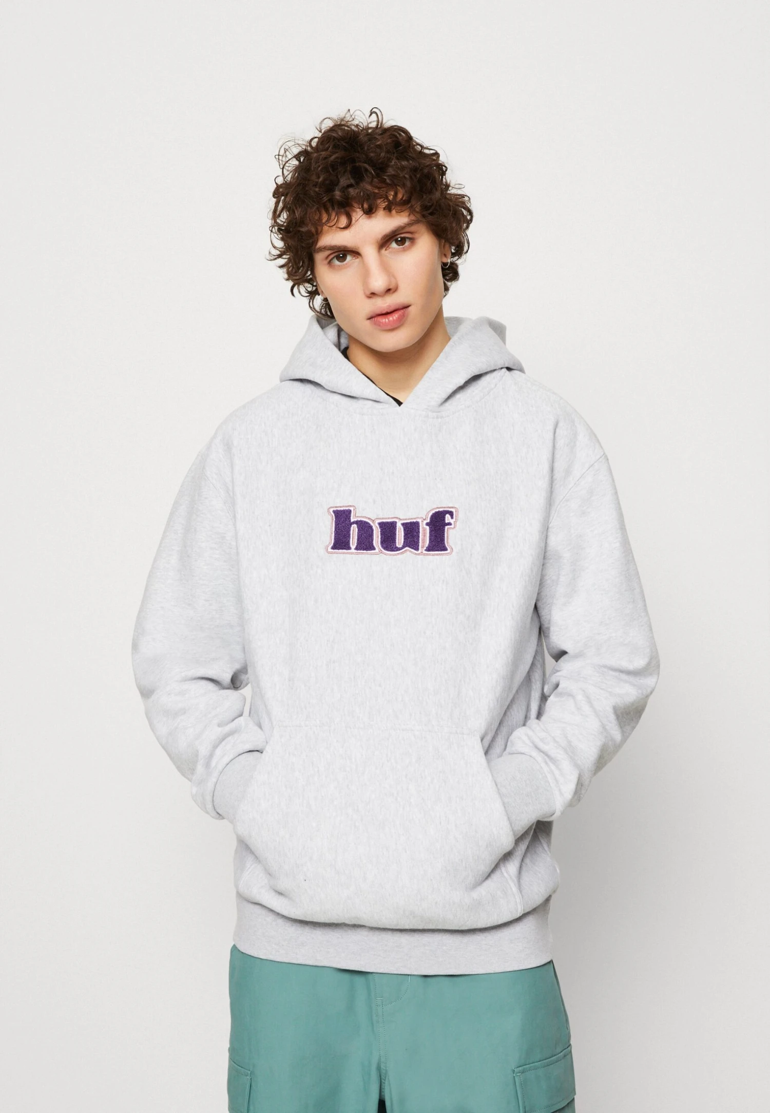 HUF Madison Heavyweight Hoodie Unisex - Hoodie - Heather Grey 1 HUF Madison Heavyweight Hoodie Unisex - Hoodie - Heather Grey