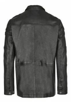 Bugatti Mit Abdeckleiste Und Stehkragen - Leren Jas - Schwarz -Herenkledingwinkel 839e557a797f4bbcb577d3ab3b9d94f3