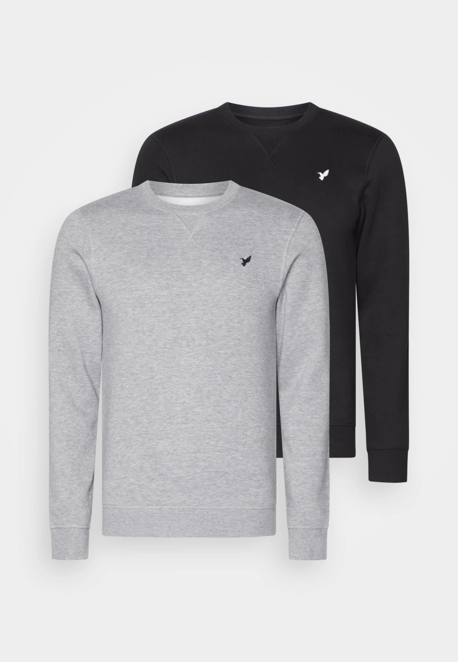 Pier One Sweater - Black/Mottled Grey 1 Pier One Sweater - Black/Mottled Grey