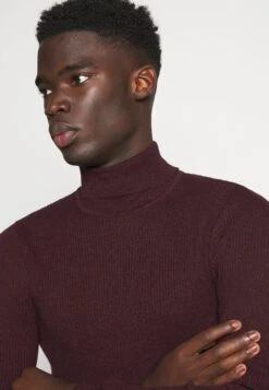 Pier One Muscle Fit Turtle - Trui - Mottled Bordeaux -Herenkledingwinkel 87bc9746f3cd48c78886c3726b9971e1