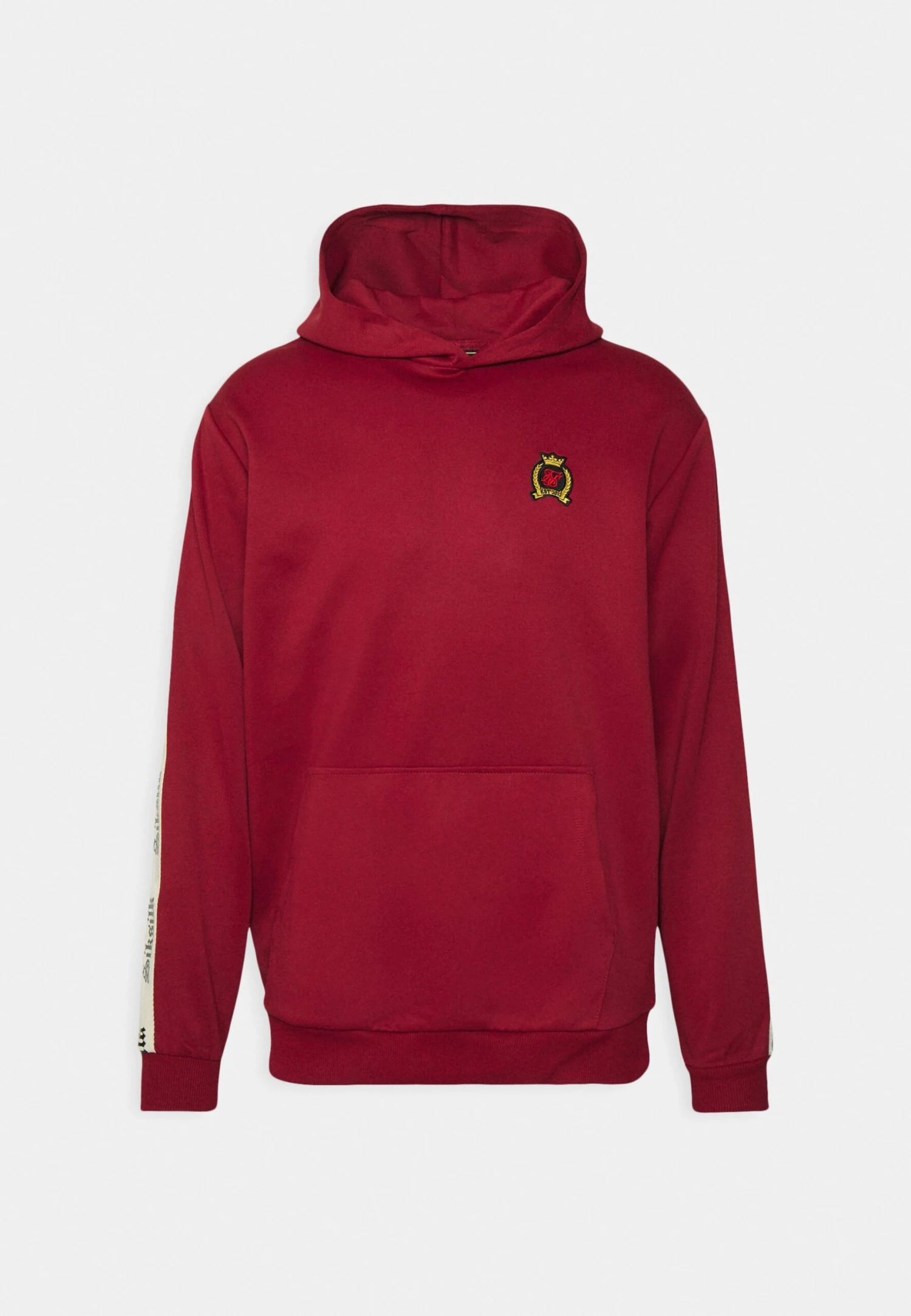 SikSilk Hoodie With Gothic Side Tape - Longsleeve - Burgundy 5 SikSilk Hoodie With Gothic Side Tape - Longsleeve - Burgundy - Afbeelding 5