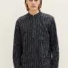 TOM TAILOR Denim Mit Stehkragen - Overhemd - Black Stripe