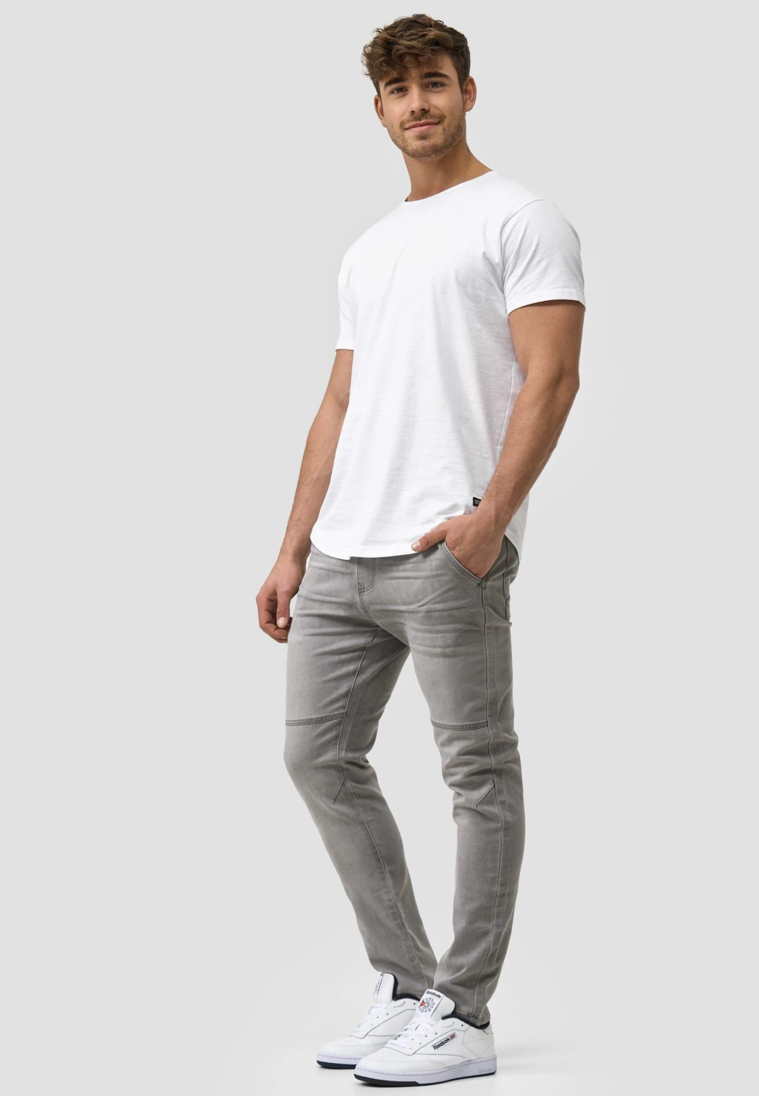 Indicode Jeans Fabrizio - Slim Fit Jeans - Vintage Grey 2 Indicode Jeans Fabrizio - Slim Fit Jeans - Vintage Grey - Afbeelding 2