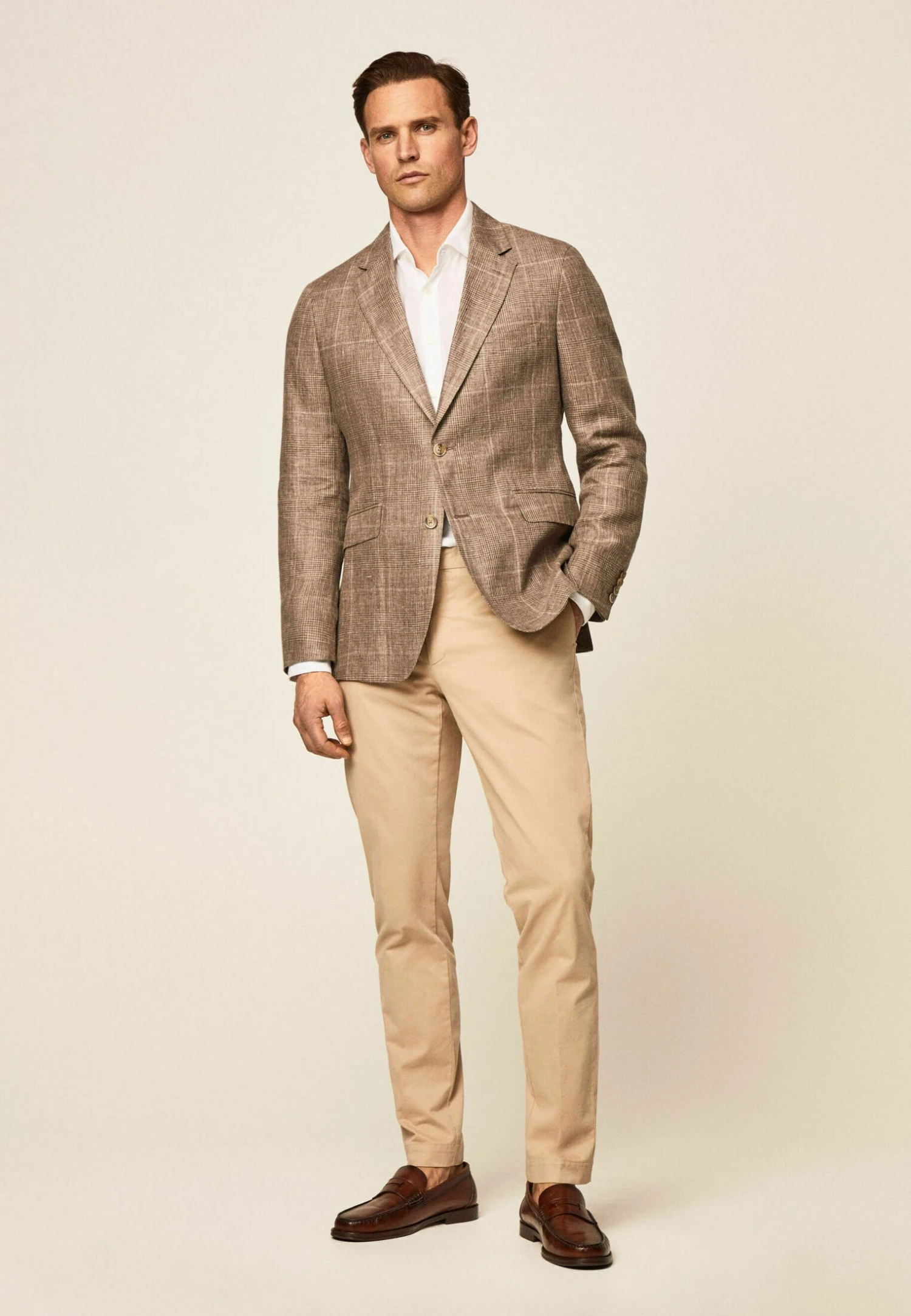 Hackett London Pow - Blazer - Taupe 2 Hackett London Pow - Blazer - Taupe - Afbeelding 2