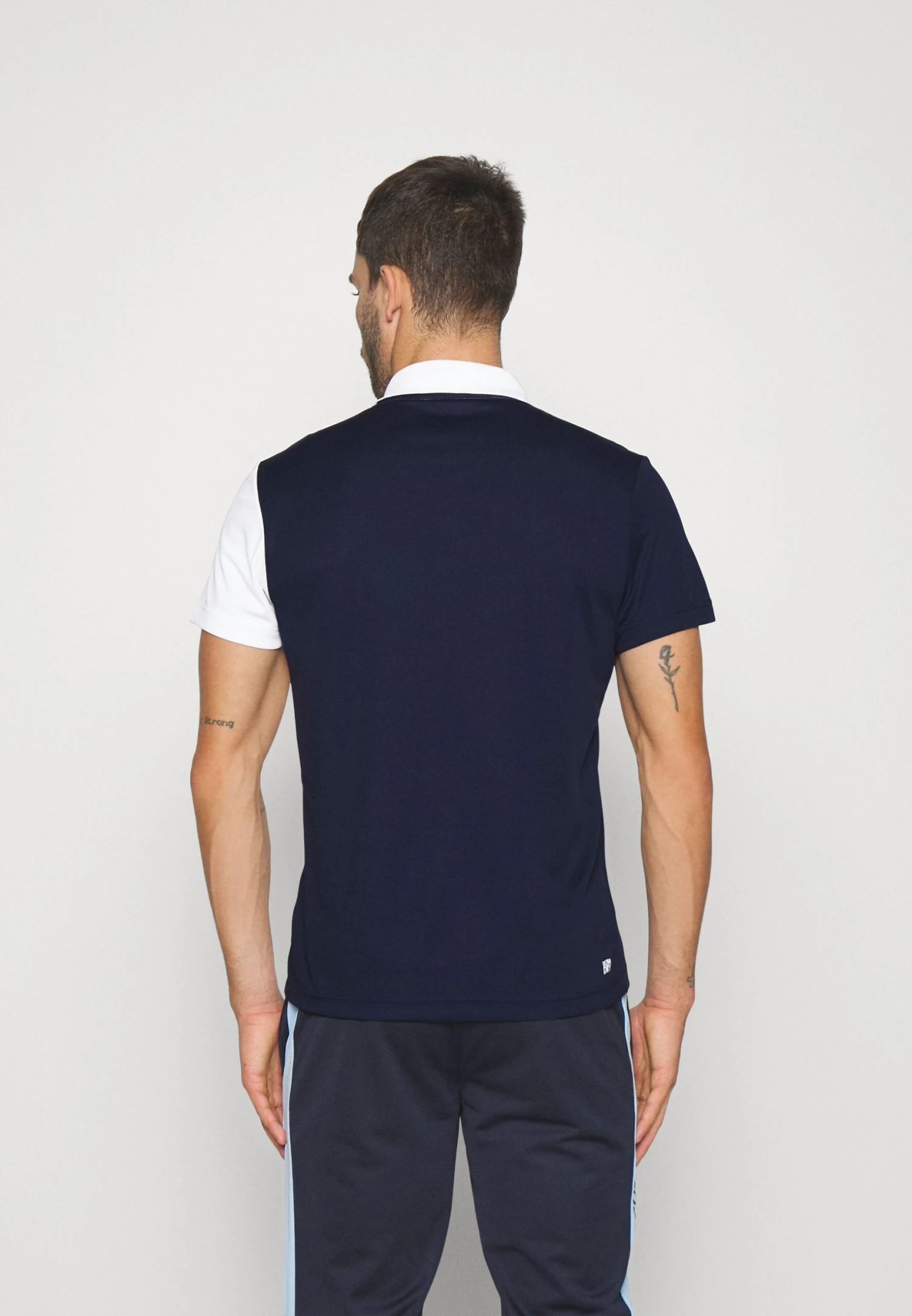 Lacoste Sport Tennis - Poloshirt - White/Navy Blue-Overview 3 Lacoste Sport Tennis - Poloshirt - White/Navy Blue-Overview - Afbeelding 3