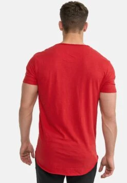 Indicode Jeans Wilbur - T-Shirt Print - Rot 7 Indicode Jeans Wilbur - T-Shirt Print - Rot -Herenkledingwinkel ab434c0134604b29a8f2686aa4bf8504