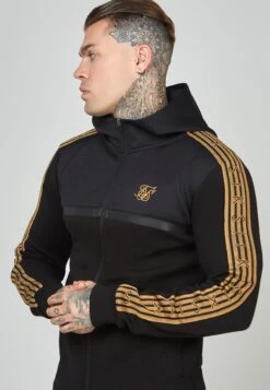 SikSilk Tape Zip Thru - Sweater Met Rits - Black 8 SikSilk Tape Zip Thru - Sweater Met Rits - Black -Herenkledingwinkel b656c7248d824df2be13c7eaff4d3cfd