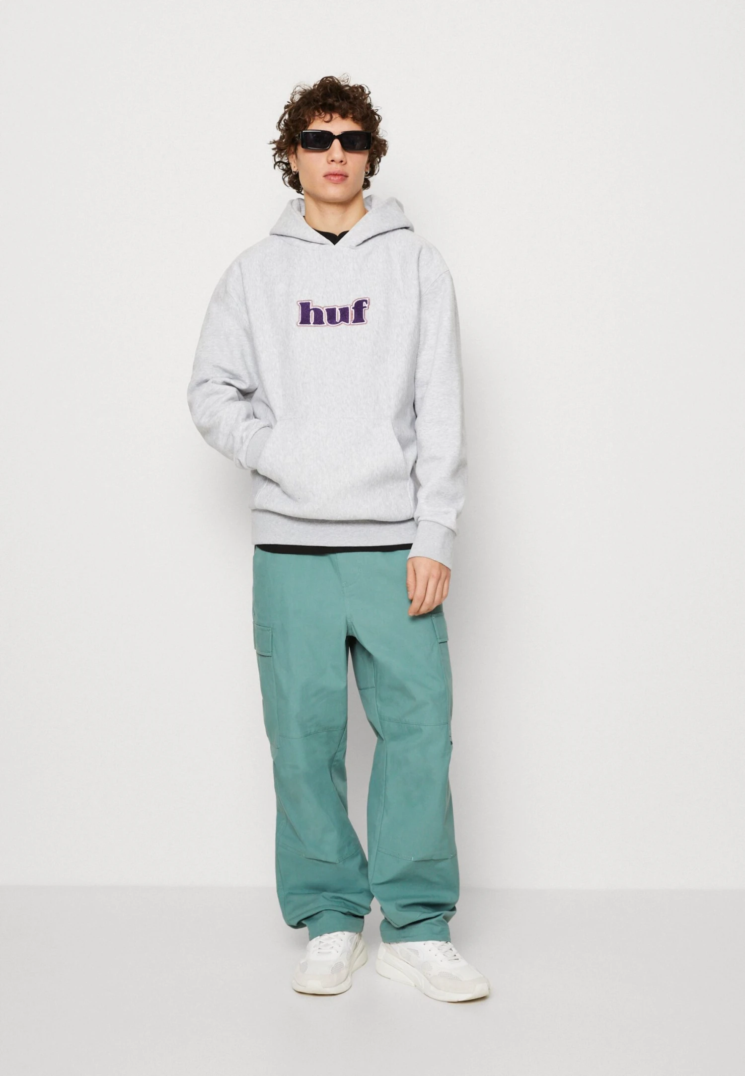 HUF Madison Heavyweight Hoodie Unisex - Hoodie - Heather Grey 2 HUF Madison Heavyweight Hoodie Unisex - Hoodie - Heather Grey - Afbeelding 2