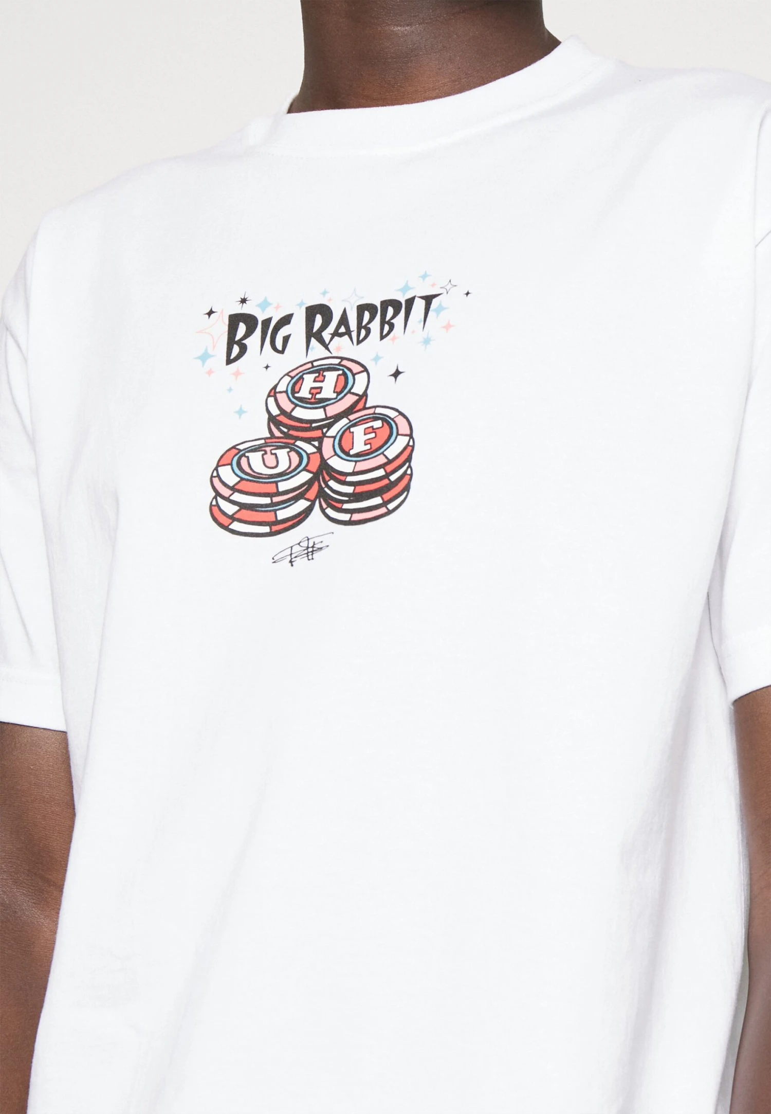 HUF Chips Tee - T-Shirt Print - White 5 HUF Chips Tee - T-Shirt Print - White - Afbeelding 5