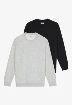 YOURTURN Unisex 2 Pack - Sweater - Black/Mottled Light Grey -Herenkledingwinkel ca48994b3c274aa685423dccdbfee630