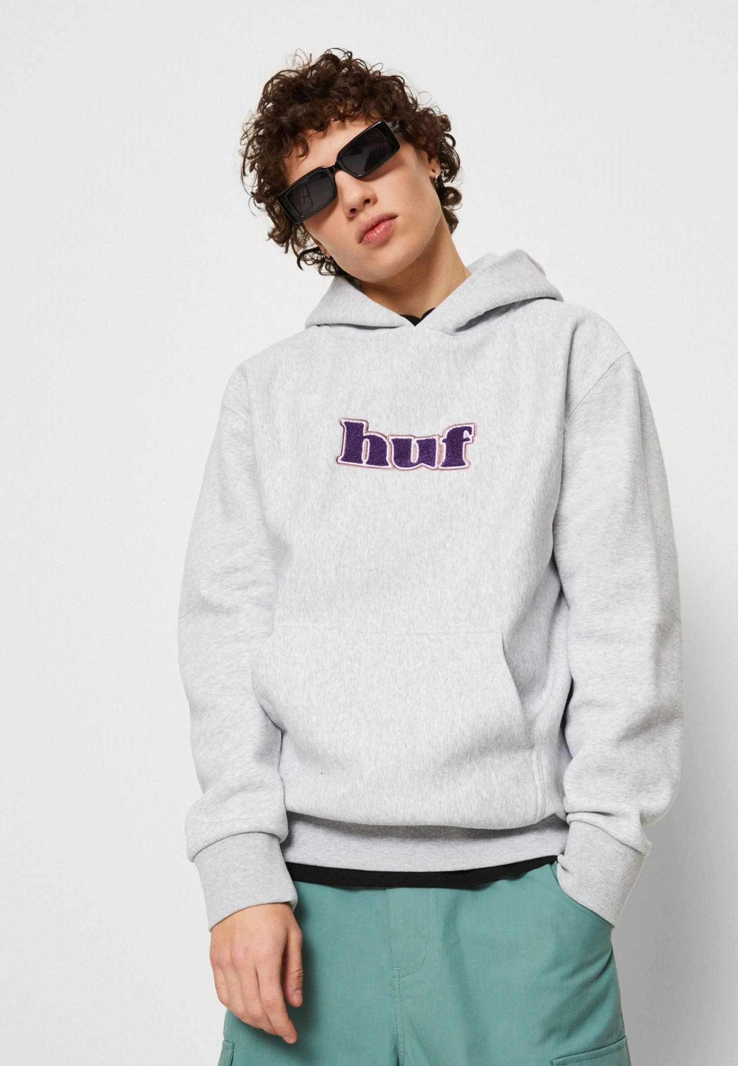 HUF Madison Heavyweight Hoodie Unisex - Hoodie - Heather Grey 4 HUF Madison Heavyweight Hoodie Unisex - Hoodie - Heather Grey - Afbeelding 4