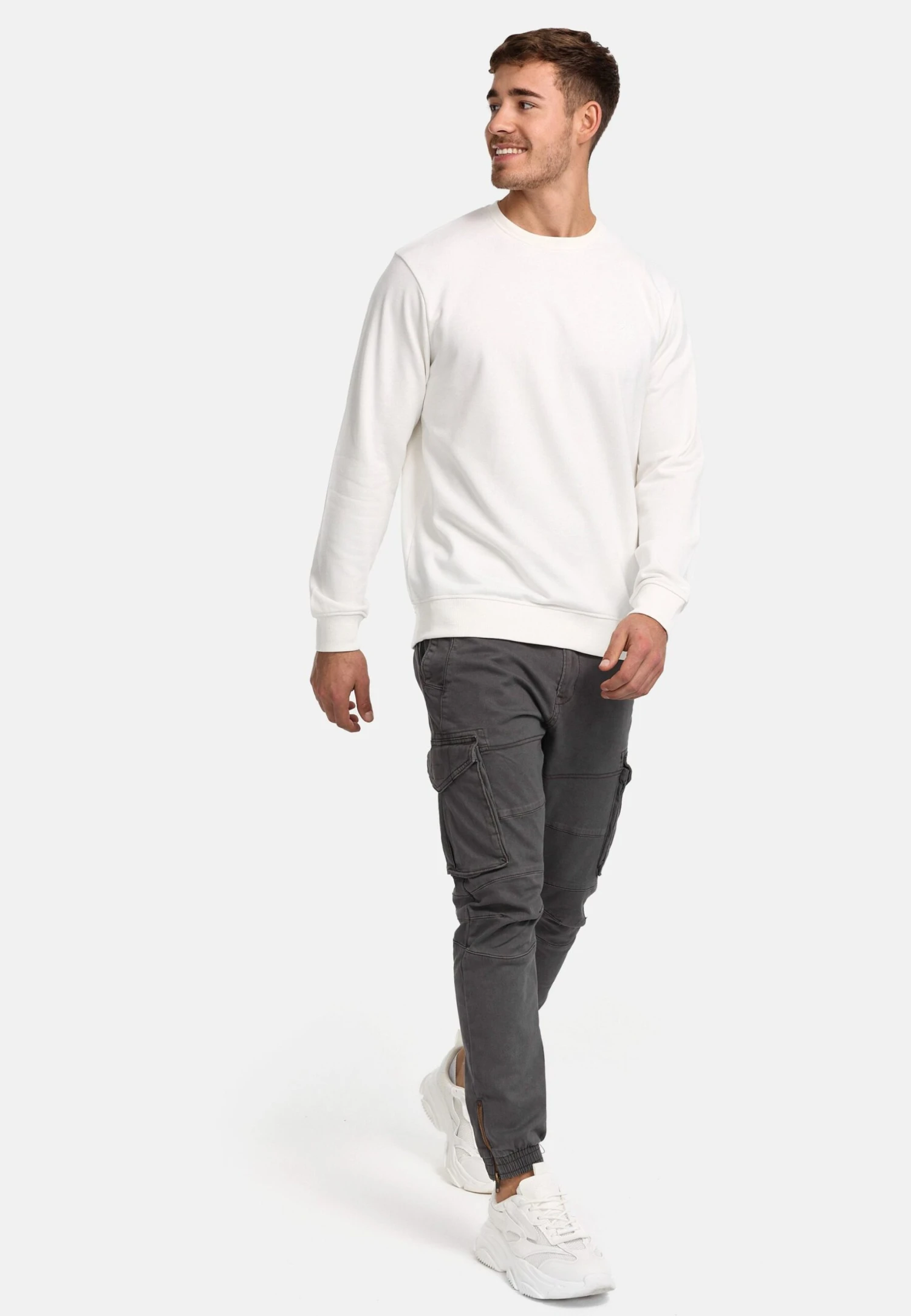 Indicode Jeans Holt - Sweater - Offwhite 2 Indicode Jeans Holt - Sweater - Offwhite - Afbeelding 2