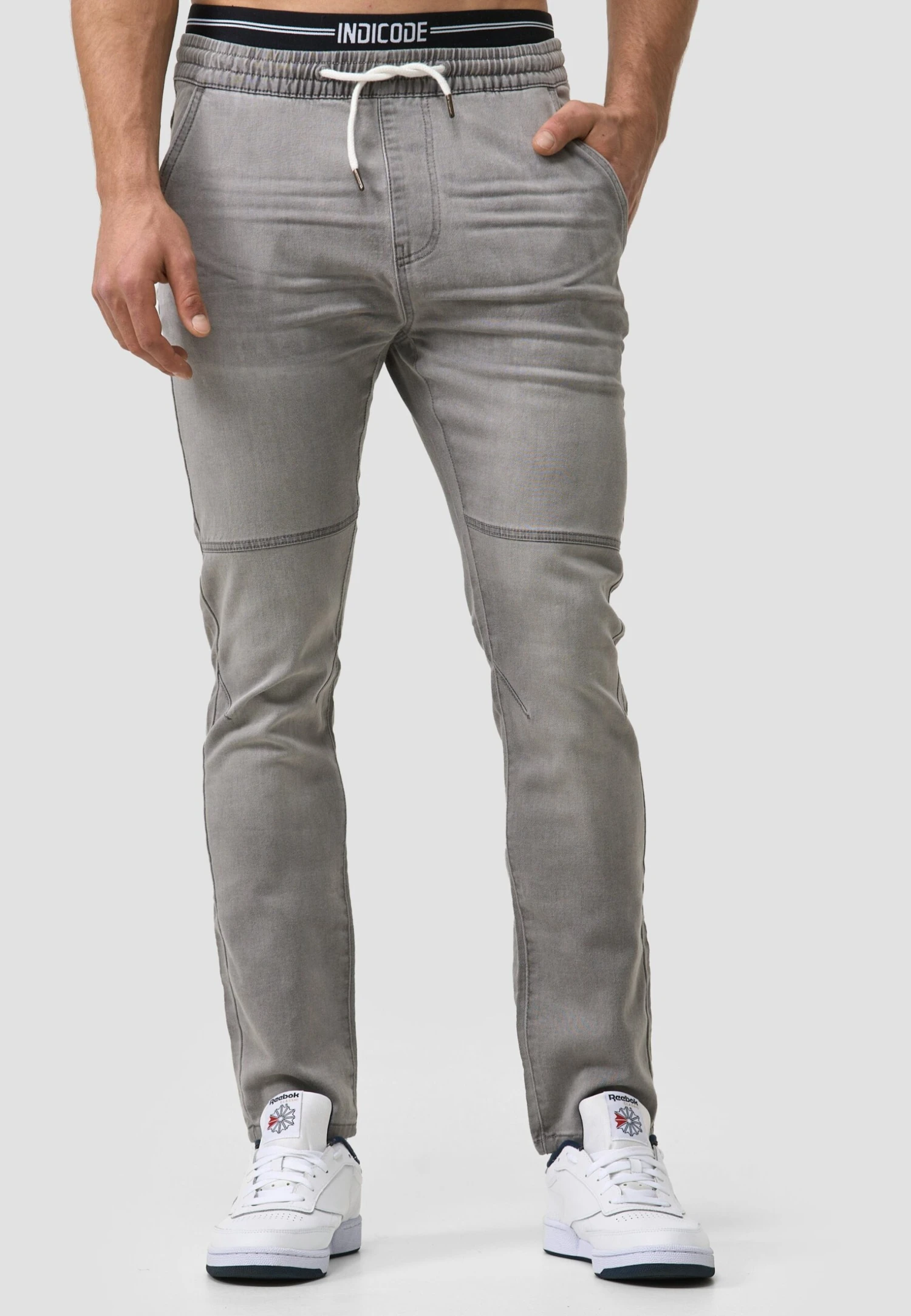 Indicode Jeans Fabrizio - Slim Fit Jeans - Vintage Grey 1 Indicode Jeans Fabrizio - Slim Fit Jeans - Vintage Grey