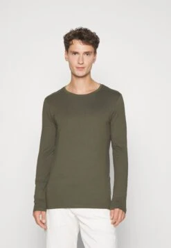 Pier One 2 Pack - Longsleeve - Black/Khaki -Herenkledingwinkel ea81510192644df0b8474502b4279a35