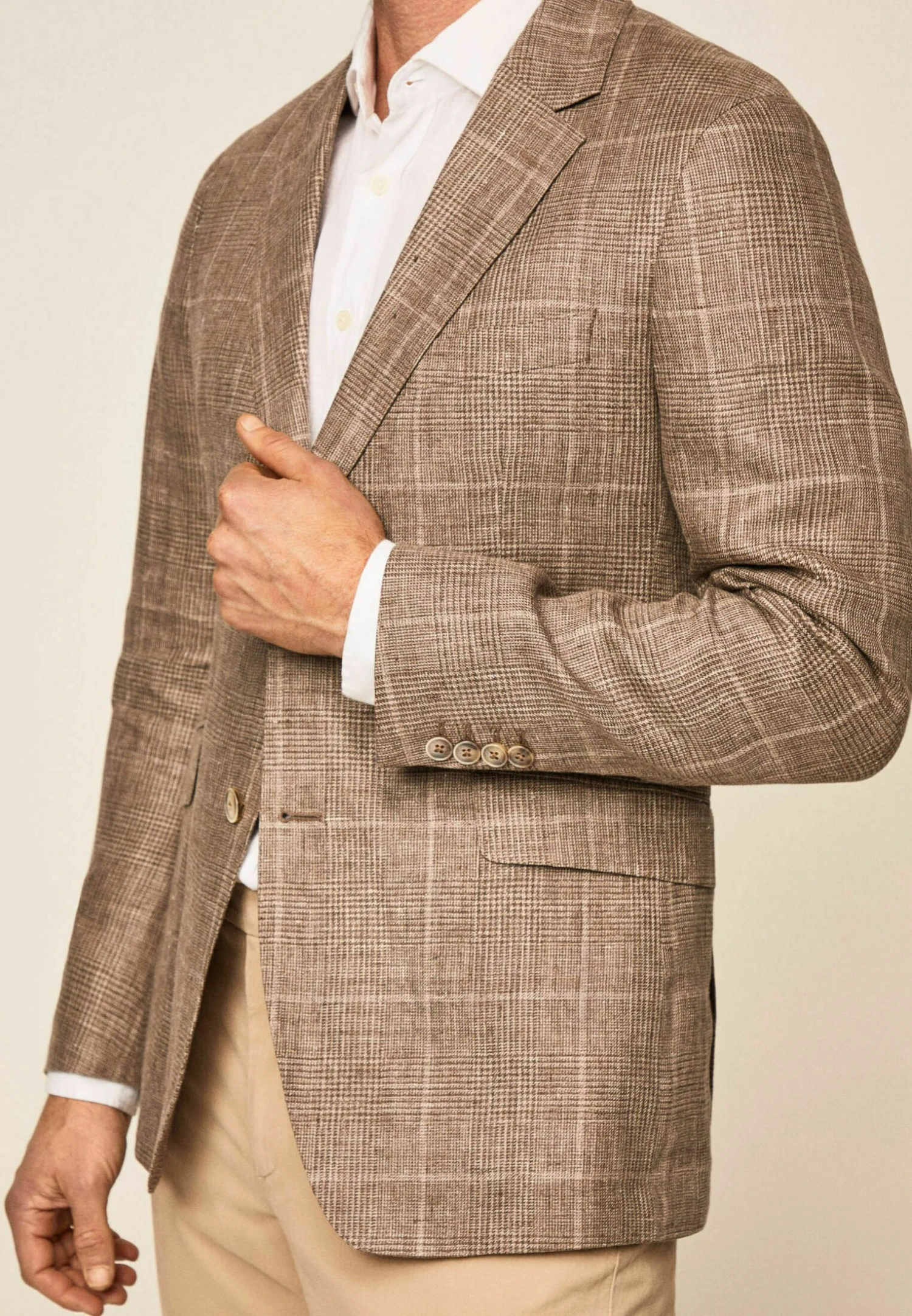 Hackett London Pow - Blazer - Taupe 4 Hackett London Pow - Blazer - Taupe - Afbeelding 4